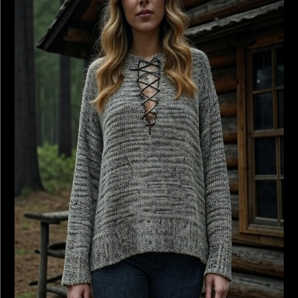 Free people Yellowstone long cardigan southwest sweater oversize duster intarsia